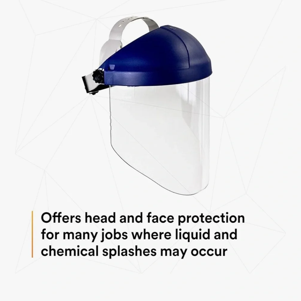 3M H8A Ratchet Headgear and Visor Combination Clear Faceshield